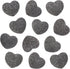 Set, 1.7 Inches, 5 rockcloud Black Lava Rock Stone Heart Shape Pocket Stones Dyed Lava Rocks Aromatherapy Essential Oil