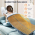 Jubeoyey 6 Settings 24" 12" Heating Pad - Electric Heating Pad for Back Pain and Cramps Relief, Moist Heat Pad