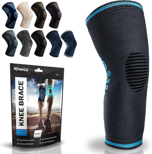 POWERLIX Compression Knee Sleeve for Women & Men, Medical Knee Brace for