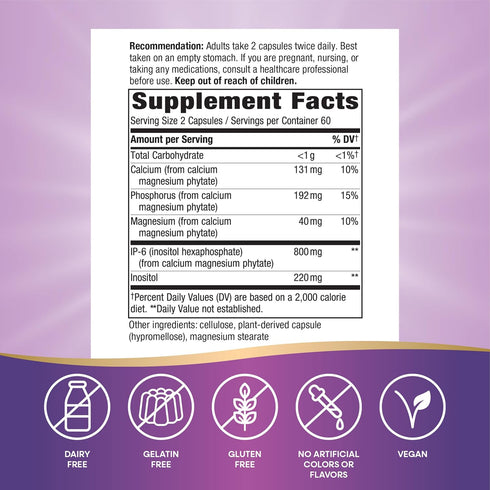 IP-6 Immune 120 (Packaging Nature's Way Cell Fort & Inositol Support Supplement with Calcium, Phosphorus