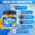 Sugar Free Lutein 20mg & Zeaxanthin Eye Supplement with EPA 190mg & DHA 80mg, Gummies with Selenium & Zinc