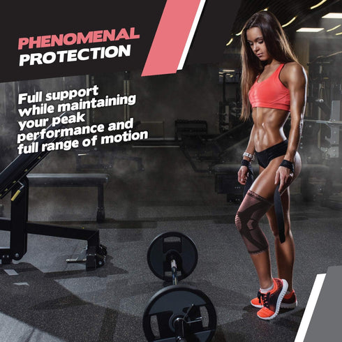 POWERLIX Leg Sleeve - Best Knee Brace for Leg Pain for Men & Women Knee Support for Running, Basketball, Weightlifting