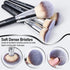 16Pcs ULTRA SOFT Black Labeled Makeup Brushes Set - Includes Large Powder, Flat Foundation, Blending Brushes