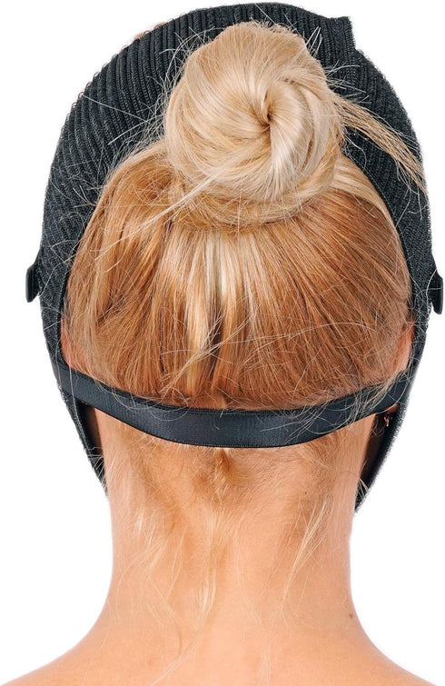 Post Surgery Chin Compression Garment, Chin Strap Band, Face Lift Kit, Chin Lift, Face Slimmer (Black)