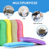 6 Pack Multi-Purpose Scrub Sponges in 6 Colors, Non-Scratch Microfiber for Effortless Kitchen Cleaning