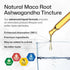 Maca Root and Ashwagandha Tincture | Organic Liquid Supplement for Men & Women | Adaptogenic Mood Support | Alcohol and