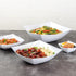 Restaurantware 64 Ounce Moderna Fancy Plastic Bowls - 10 Square Disposable Salad Bowls for Warm and Cold Foods