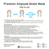 10 Pcs Combo Vital Ampoule Sheet Mask, Korean Facial Skincare Sheet for Moisturization, Wrinkle Care, Brightening