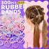YGDZ Hair Accessories Set: 300 Elastic Rubber Bands, 150 Small Hair Ties, 100 Bands for Thin Hair, 20 Baby Hair Bows