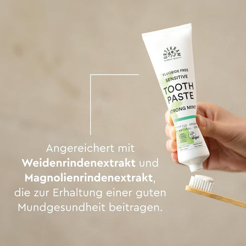 Urtekram Bio9 75ml Fluoride Free Strong Mint Toothpaste