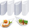 Tessco 200 Pcs 4" Tear Drop Appetizer Spoons, Mini Appetizer Plates, Disposable for Serving Small Desserts, White