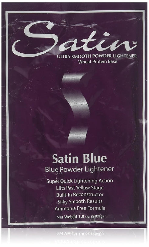 SATIN Satin Blue/Bleach Powder Lightener, 1 Oz Individual Pack
