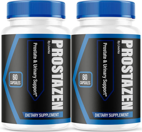 LIVORKA (2 Pack) Prostazen Capsules - Official Prostazen Pills Supplement for Men, All
