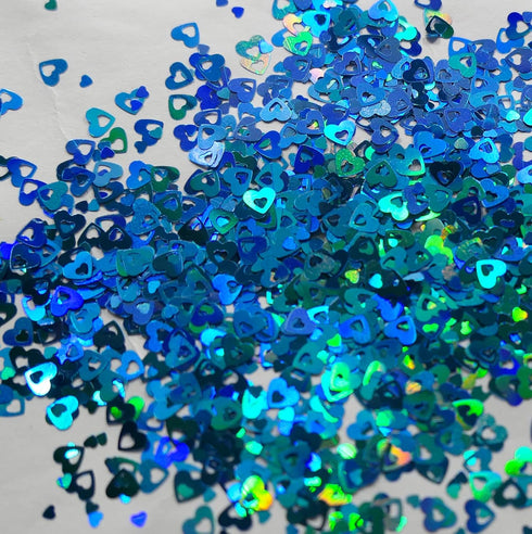 LoveOurHome 60g Valentine Holographic Heart Chunky Glitter - Resin Accessories Craft Supplies for Nail Art Decor