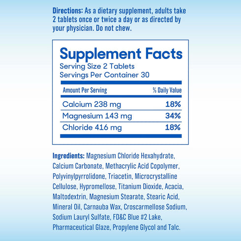 SlowMag Muscle + Heart Magnesium Chloride with Calcium Supplement to Support Muscle Relaxation, Occasional Muscle Cramping & Heart Health, High Absorption, 60 Count