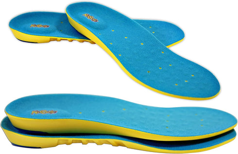 Children's Athletic Memory Foam Insoles for Arch Support and Comfort for Active Kids (24 CM) Size 2-6