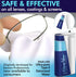 Set Portable Lens Cleaner Kit Eyeglass Lens Cleaner Spray Kit with Refillable Spray + Microfiber Cloth, Compact Eye