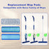 6 Pack Microfiber Cleaning Replacement Pad for Bona Mop, Washable Reusable for Hardwood Floor, 2 Deep Cleaning + 2