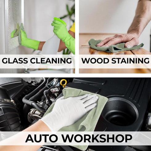 RW Rag Works 5 LB (16.57 12.28 5.67 inches)) Premium Ultra-Absorbent, Lint-Free Cotton Poly Rags Ideal for Garage