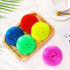 Uiifan 50 Pcs Plastic Dish Scrubbers, Nylon Round Scrubber Scouring Pad for Kitchen Cleaning, 5 Colors