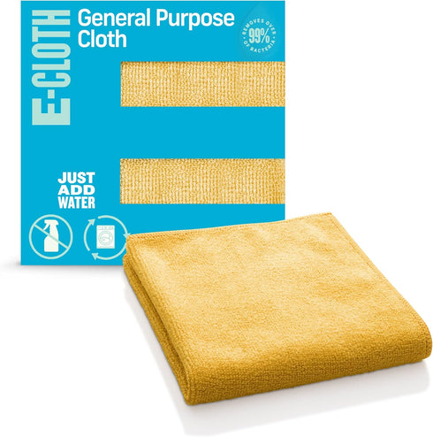 E-Cloth Microfiber Cloth, Premium Cleaning Cloth for Kitchen, Countertops, Sinks, and Bathrooms (Orange, 1 Pack)