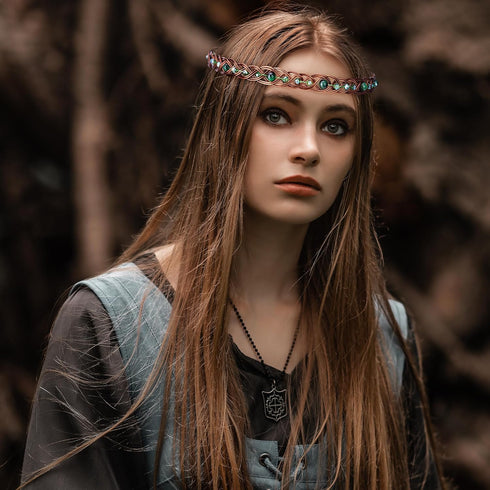 Medieval Vintage Fairy Circlet - Celtic Elf Headband, Norse Knights Headpiece for Women, Renaissance Costume