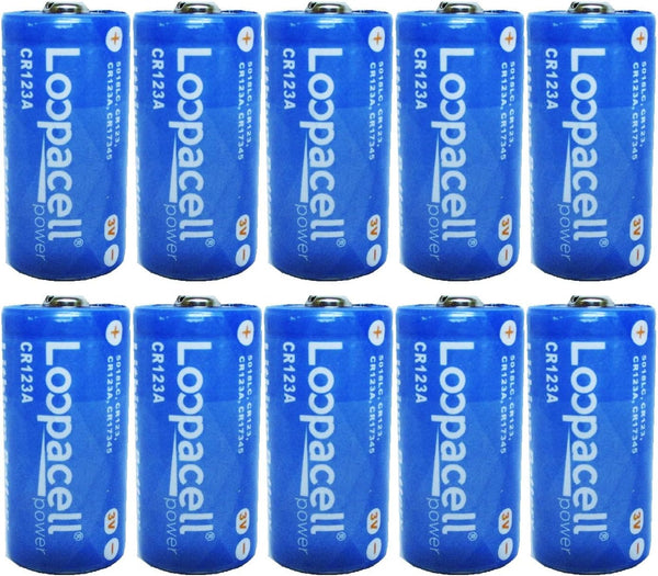 CR123A 123 3V Lithium 10 Batteries