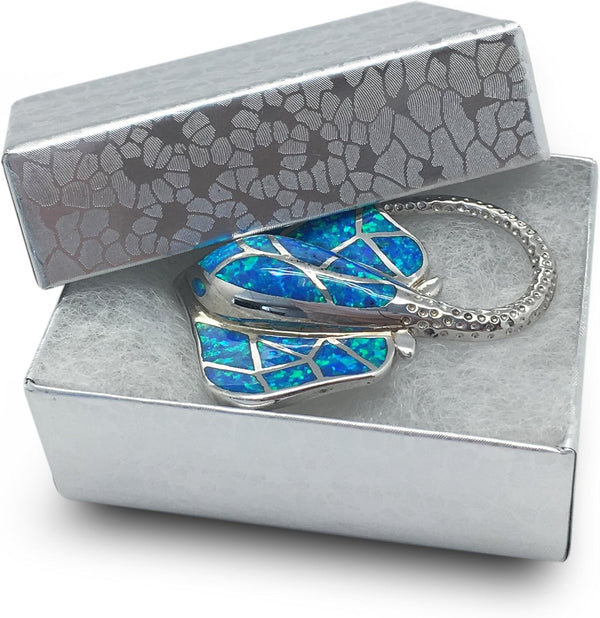 TheDisplayGuys 25-Pack #11 Cotton Filled Cardboard Paper Jewelry Boxes, Silver Foil Gift Case (2.1" x 1.8" x 0.8")
