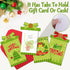 Watayo 12 Sets Christmas Money and Gift Card Sleeves, Xmas Money Holder Ornaments for Cash Gifts with Envelopes, Green