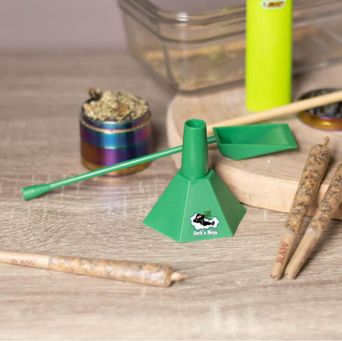 Herb'n Ninja 1, Packing Herbn Ninja Cone Loader for King Size, and Large Cones | Easy Pre Roll Tool with Funnel
