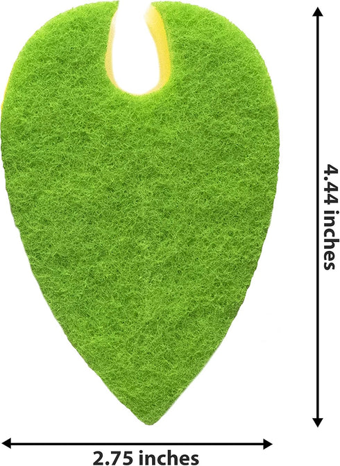 Evriholder Quick-Dry Dish Scrubbing Sponge, 8 Count, Green and Yellow