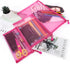 12 Pieces Zipper Nylon Mesh Pouch, Assorted Sizes Makeup Bags for Cosmetic, School Supplies, Travel