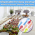 500ct Extra Sturdy BPA Free Plastic Tasting Spoons for Ice Cream, Sauces, Appetizers, Great for Events