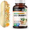 BIO KRAUTER Leg Cramps Capsules with Magnesium - 1200 mg Blend, 100 Vegan Caps for Natural Relief