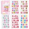 Laza 120pcs Children Nails Press On - Pre-glue Full Cover Nail Tip Kit, Glitter Gradient Color for Kids
