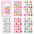 Laza 120pcs Children Nails Press On - Pre-glue Full Cover Nail Tip Kit, Glitter Gradient Color for Kids