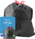 Amazon Basics Flextra Multipurpose Drawstring Trash Bags, 30 Gallon, 50 Count, 20% Post Consumer Recycled