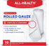 All Health Rolled Gauze Pads - 3 X 2.5 Yds for Wound Cleaning or Covering, 10 Count