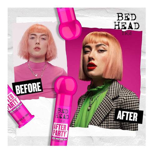 TIGI Bed Head After Party Smoothing Cream - Shiny Hair Travel Size, 1.69 fl oz