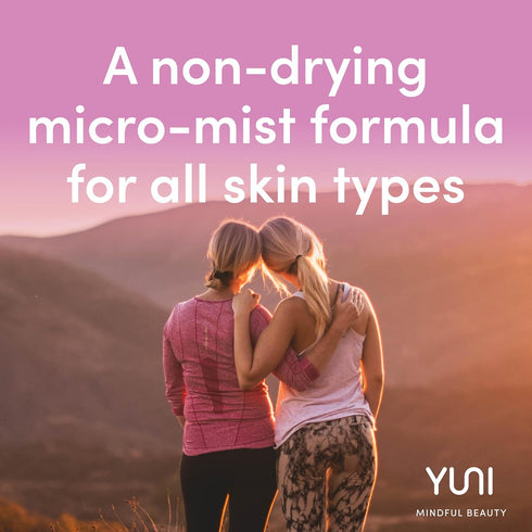 YUNI Beauty My OM World Calming Body Mist, 4oz, Natural Aromatic Oils for Relaxing Stress Relief & Focus