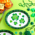 Hushee 100 Count 11 9 Inches St. Patrick's Day Oval Green Paper Plates Platter Bulk x Party Plate Disposable Dinner