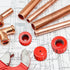 6 Pieces Copper Pipe Cleaners | Handy Sized Plumber Tube Cleaning Brush for Copper, 3 Sizes