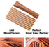 ROJOSER 100PACK Cedar Lighter for Cigars, Spanish Cedar Wood Veneer Lumber Strip Chip for Cigar Lighting & Smoking