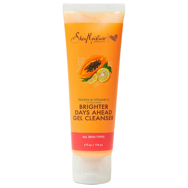 Sheamoisture Gel Cleanser for Dull, Uneven Skin Tone, Papaya and Vitamin C Face Cleanser, 4 oz