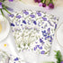 Homlouue 100PCS 3 Purple Lavender Floral Napkins, Ply Disposable Hand Towels for Bathroom, Floral Paper Napkins