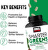 FORCE FACTOR Smarter Greens Tablets, 2-Pack, Greens Supplement with 25+ Superfoods, 180 Tablets
