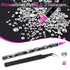 Rhinestones 1500PCS in 6 Sizes, Flat Back Nail Gems with Tweezers and Dotting Pen for Nails, Makeup, Crafting