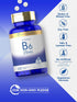 Carlyle Vitamin B6 25 mg, 250 Tablets, Vegetarian, Non-GMO, Gluten Free