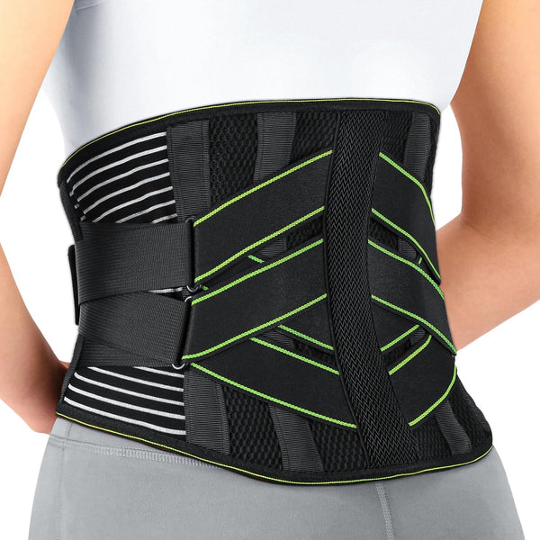 YAHA Back Brace - XXL for Lower Back Pain Relief, Lumbar Support Belt with 7 Stays for Heavy Lifting, Breathable