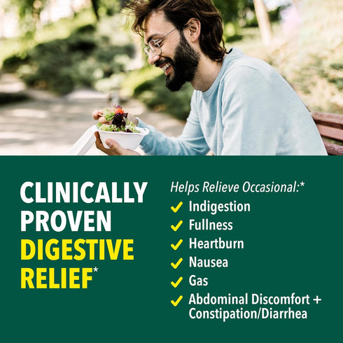 Iberogast Dual Action Digestive Relief, Daily Herbal Supplement, Supports Gut Health* Helps: Relieve Occasional Upset Stomach(bloating relief, nausea, heartburn, gas)+Restore Digestive Function* 30ct